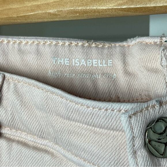 AG The Isabelle High-Rise Straight Crop Jeans, Blush, Casual, Weekend, 32 - Picture 15 of 16